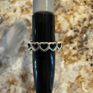 James Avery Silver Heart Band Ring